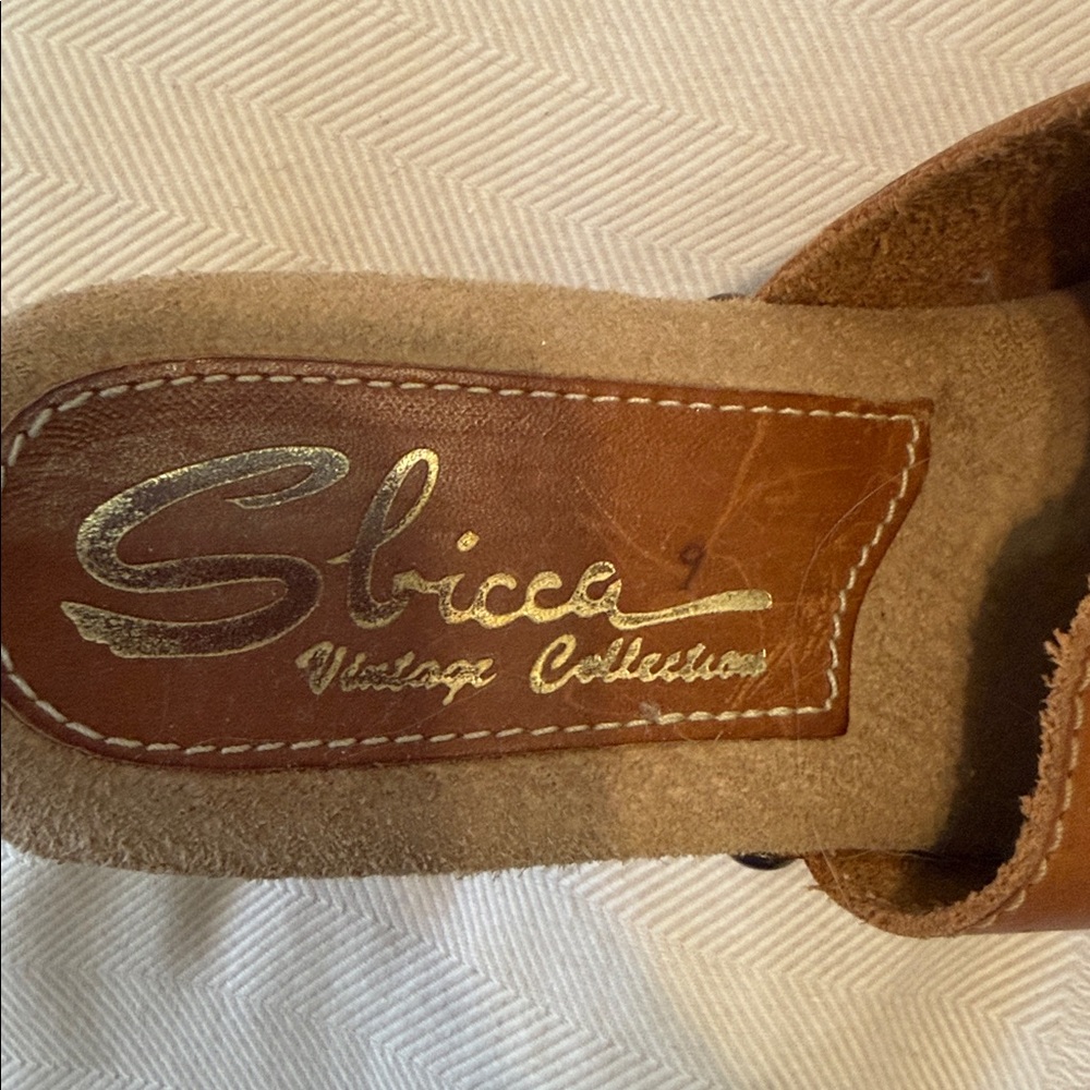 Sbiicca Vintage Collection clog platform mules so 70’s 9 or 9.5 m - Picture 6 of 7